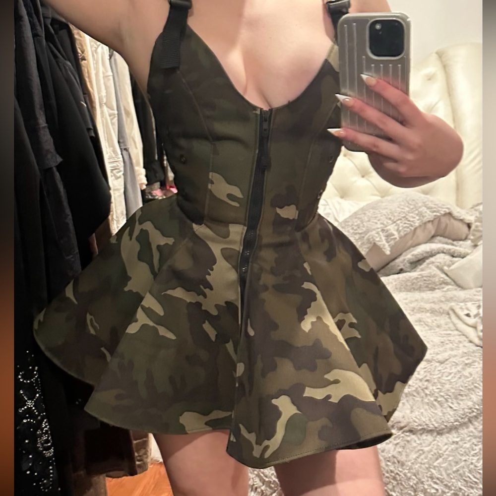 RARE Sexy Halloween Costume Camo Cadet Soldier Trooper costume